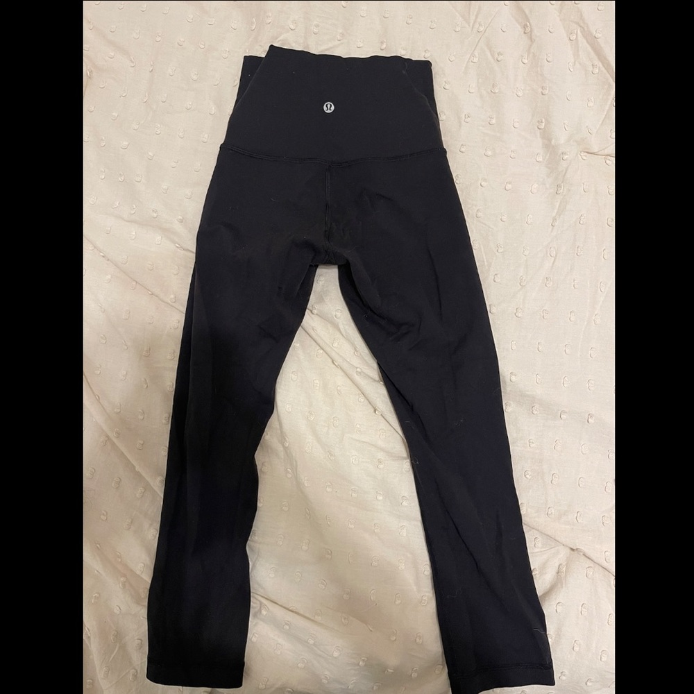 Lululemon wunder under cropped high waisted leggings
